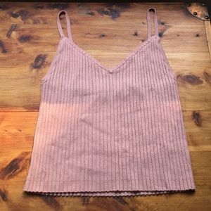 Kendall & Kylie Cropped Mauve Tank M